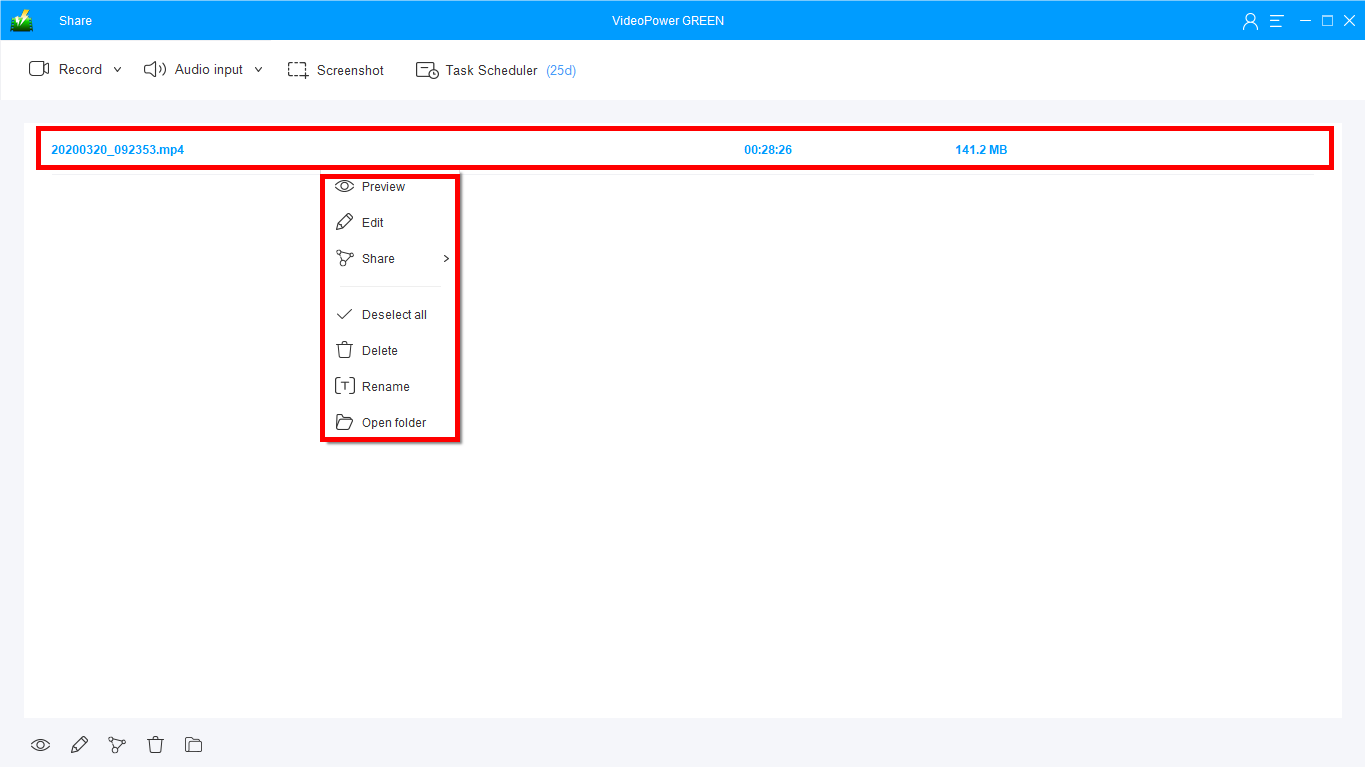 screen recorder, VideoPower GREEN