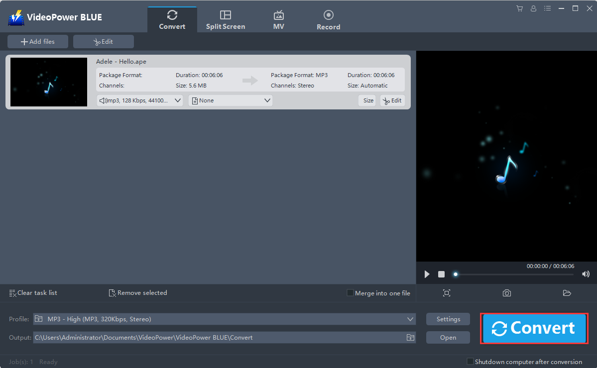 Best Video Converter Software, VideoPower BLUE, Convert