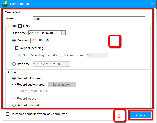 auto screenshot capture, VideoPower GREEN, schedule