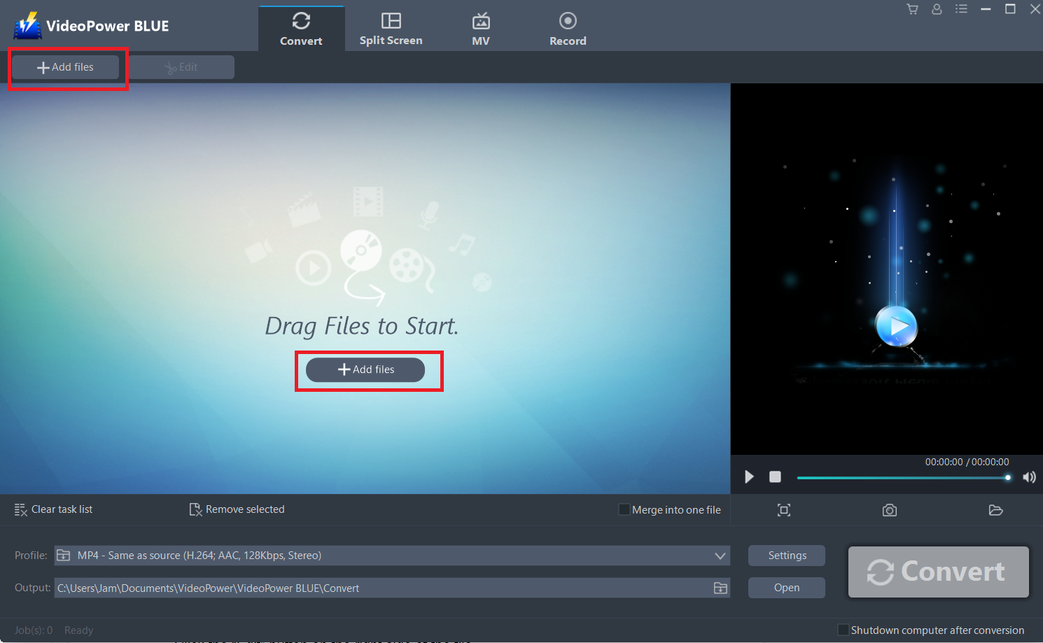 best 3GP converter software, VideoPower BLUE add 3GP file.