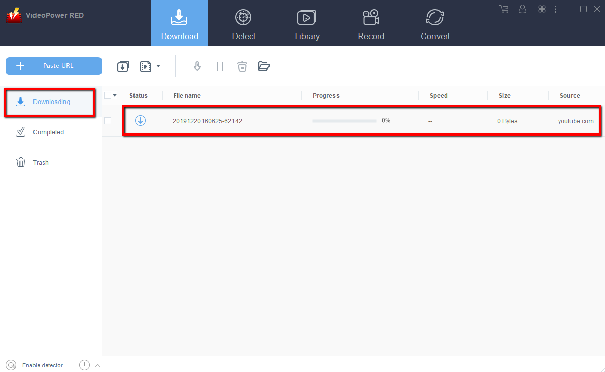  TEDビデオ、最高のビデオダウンローダー、ビデオパワーレッド、ダウンロード完了をダウンロード