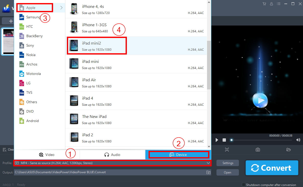 video editor VideoPower BLUE