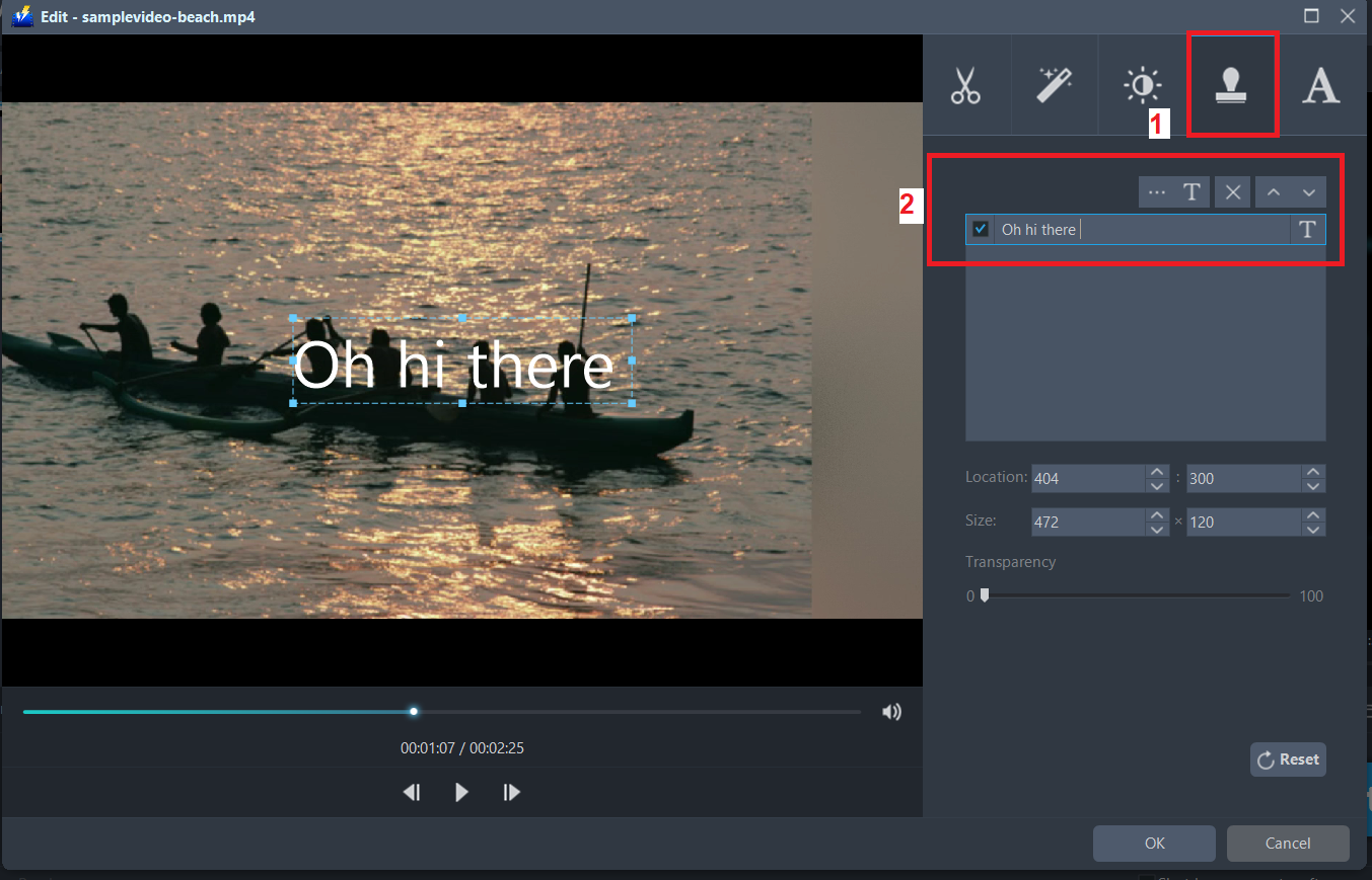 best video cutting software, VideoPower BLUE, watermark.