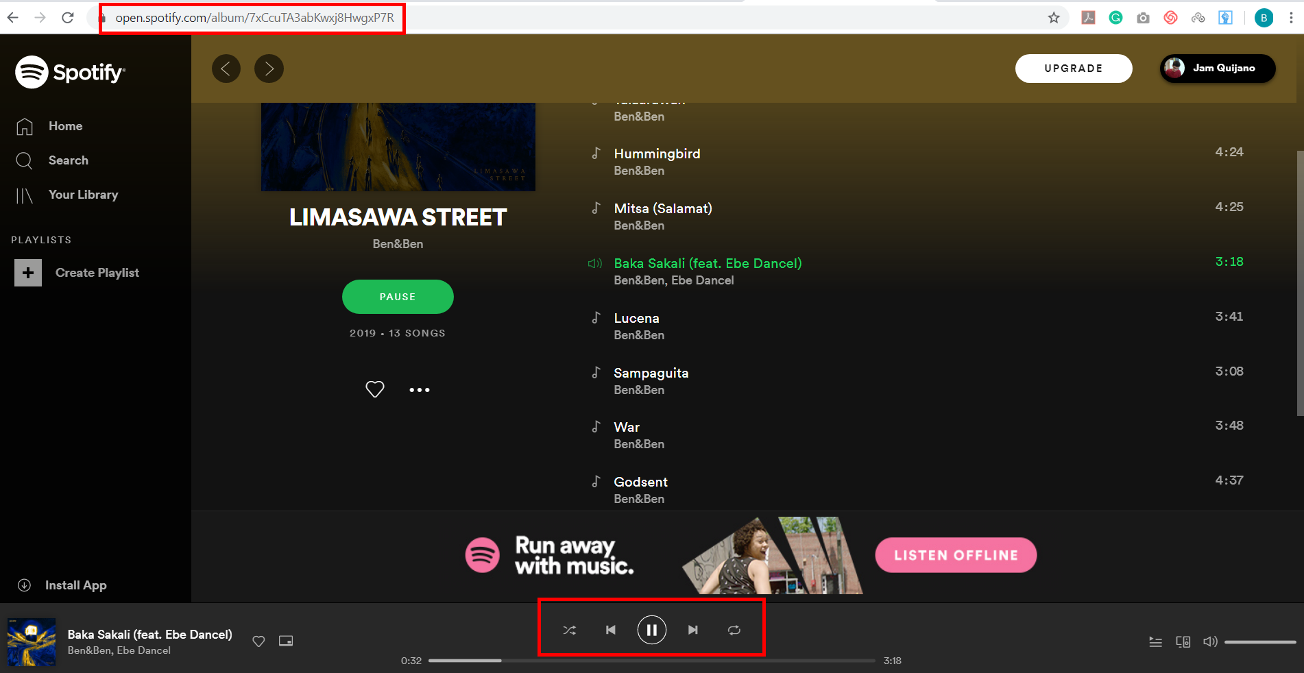 Spotifyから音楽をCDに書き込み、ビデオパワーイエロー、音楽を再生