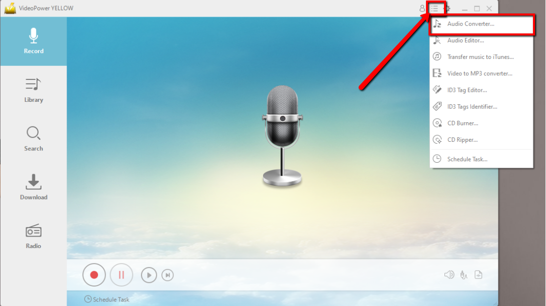 convert FLAC to MP3, VideoPower YELLOW, open audio converter