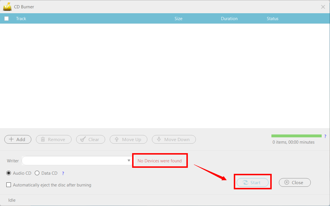 convert MP3 to CD, VideoPower YELLOW, start