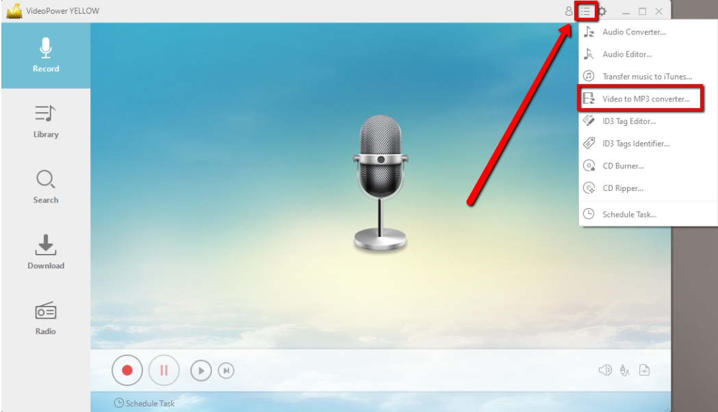 convert Vevo videos to MP3, VideoPower YELLOW