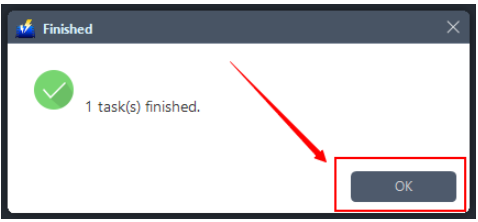 VOB to AVI Converter, VideoPower BLUE, saved file