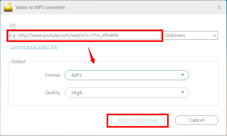 convert YouTube to MP3, VideoPower YELLOW, add to download