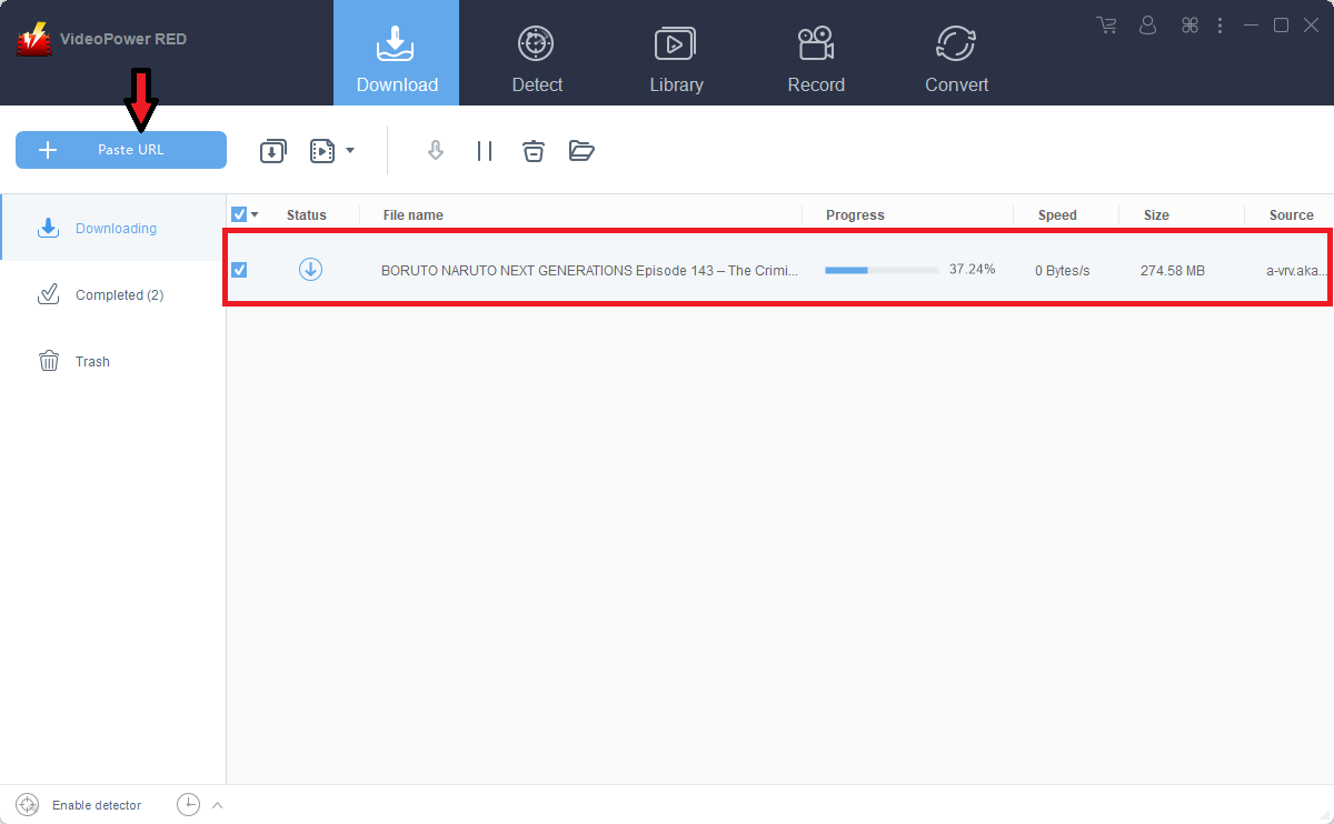 download crunchyroll videos, VideoPower RED, video downloading process