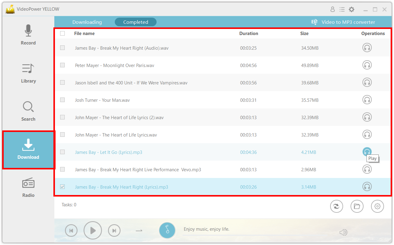 タンブラーオーディオをダウンロード, ビデオパワーイエロー