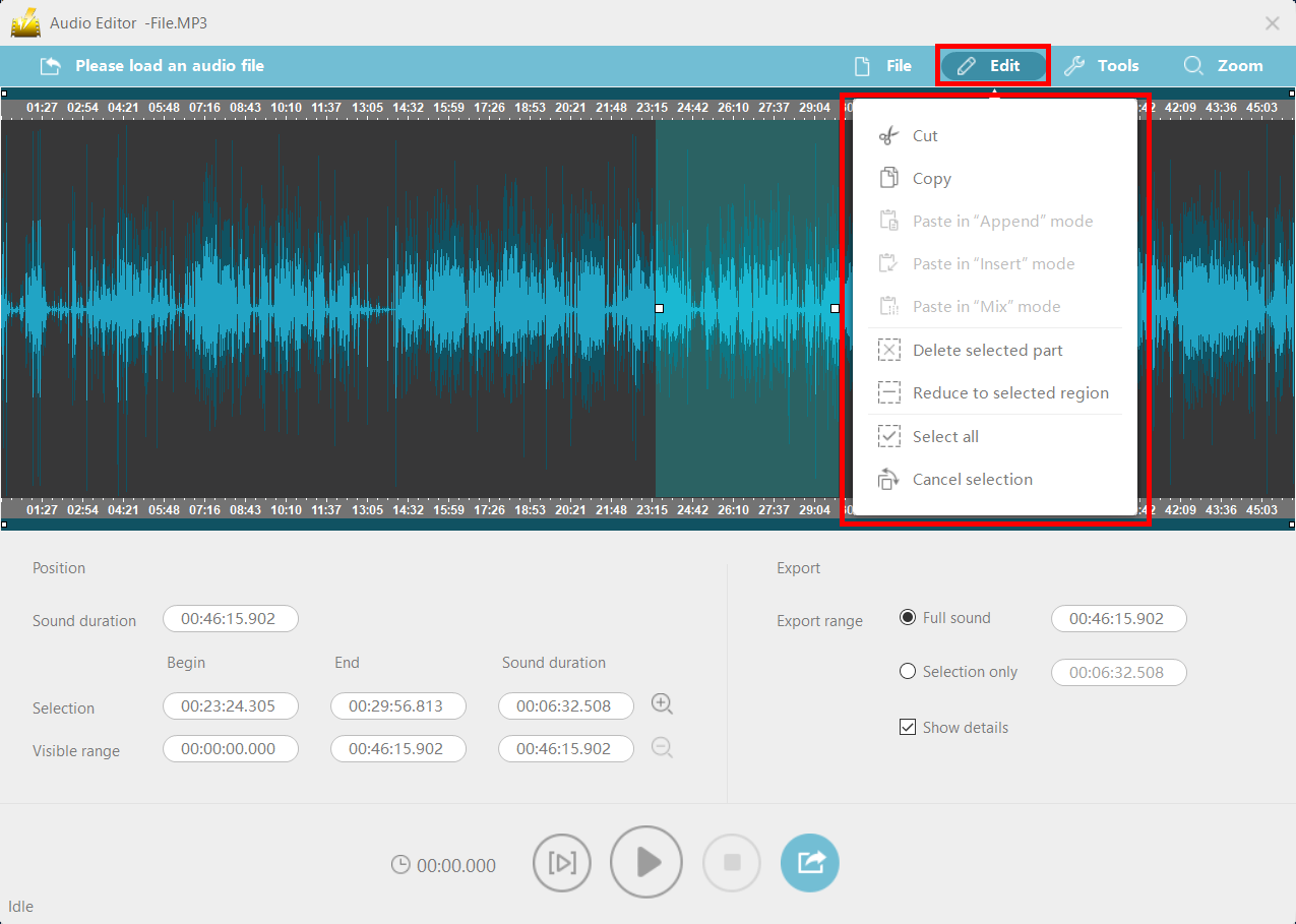 edit audio, VideoPower YELLOW