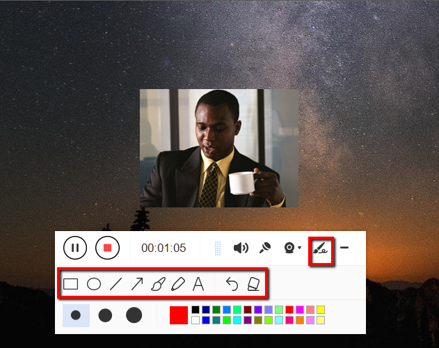 Screen Recorder,webcam recording Video, VideoPower GREEN, Edit video while recording
