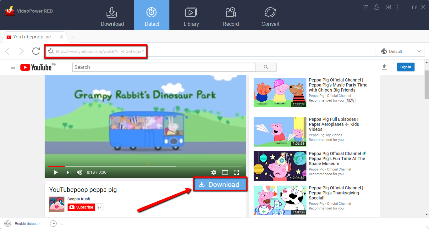 download youtube 360 video, download 3d 360 video from youtube, embedded browser