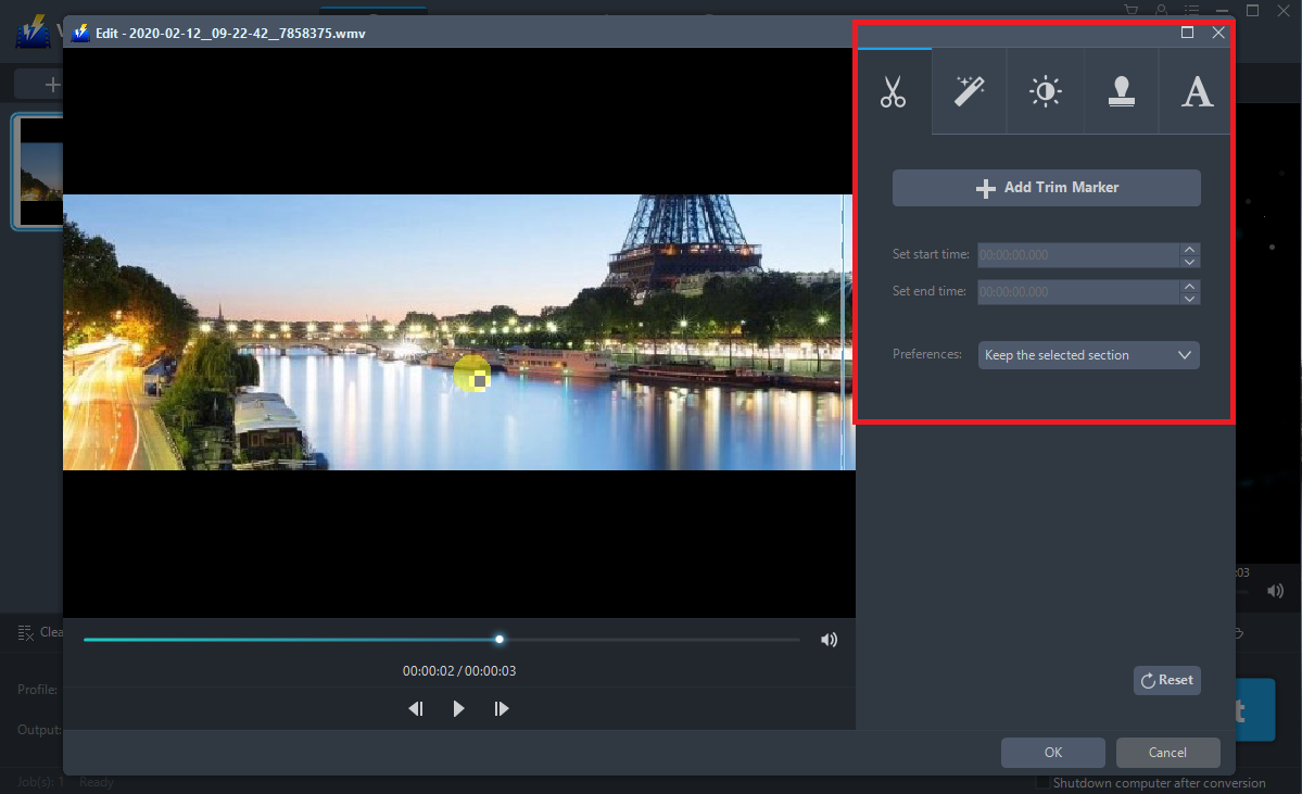audio/video editor, free video making tool, VideoPower BLUE, output format