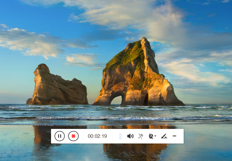 Mouse Recorder, screen recorder with mouse highlight, VideoPower GREEN, record toolbar