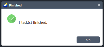 Best Video Converter Software, VideoPower BLUE, saved file.