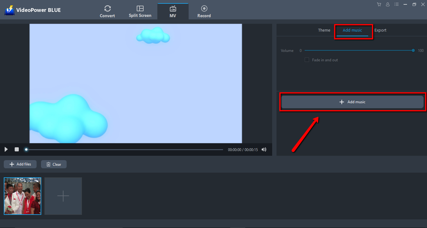 amazing slideshow maker, Slideshow maker, VideoPower BLUE, Add background music