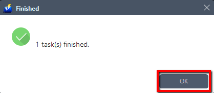 Merge Video Clips, VideoPower BLUE, end result