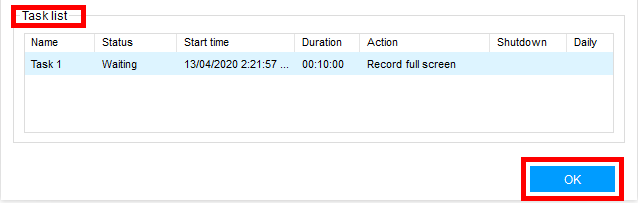 Screen Recording to Monitor Baby, VideoPower GREEN, task scheduler settings