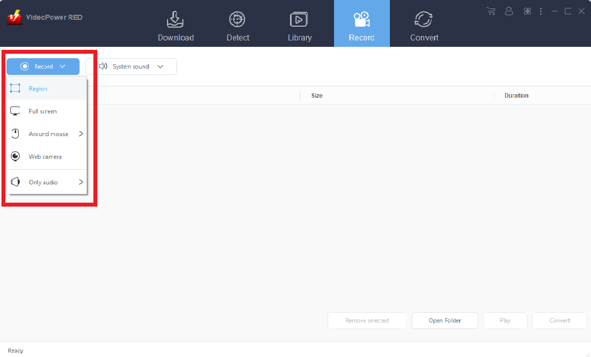 download videos from websites, VideoPower RED, record