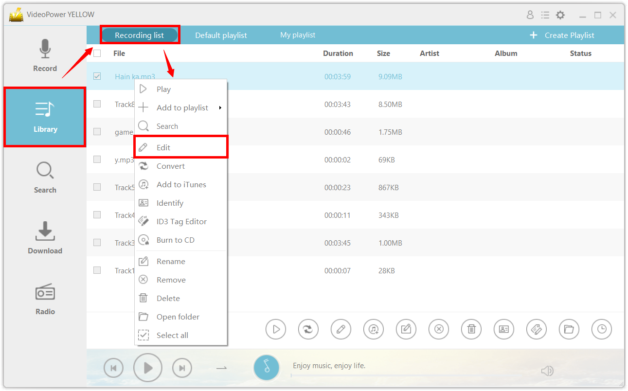 download anime MP3 soundtracks, VideoPower YELLOW