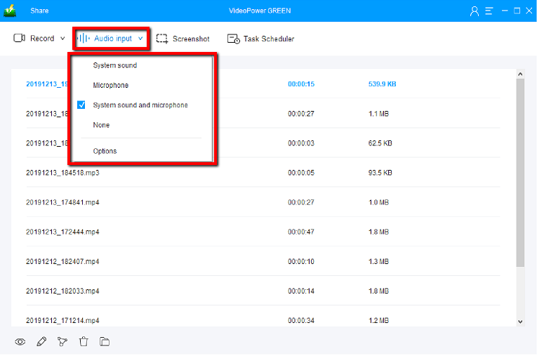 Googleハングアウトオーディオとビデオを記録, ビデオパワーグリーン, オーディオ入力を変更します.