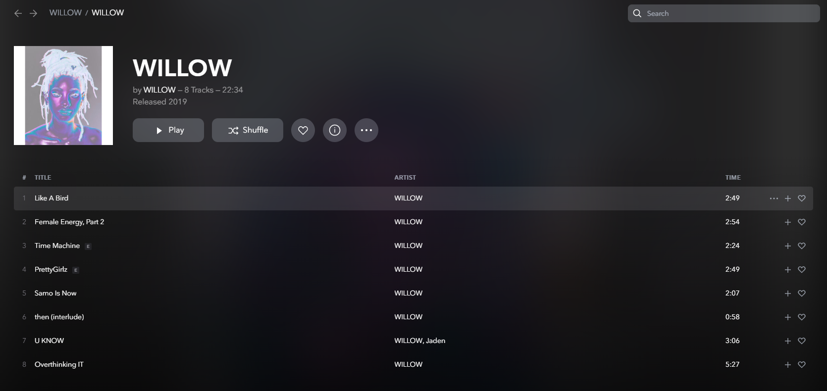 record Tidal music, VideoPower YELLOW