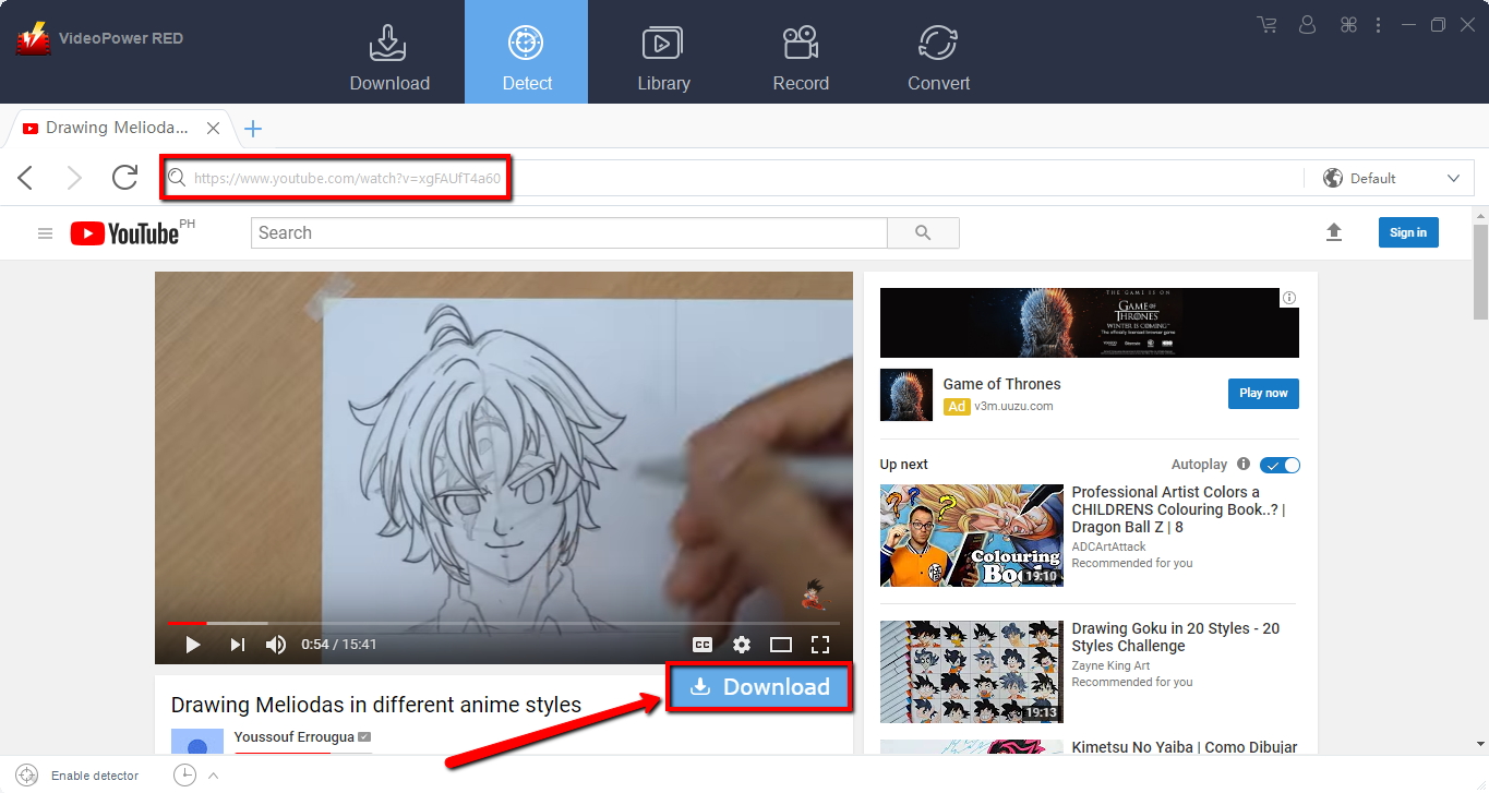  YouTube video ripper, video ripper,VideoPower RED, embedded browser
