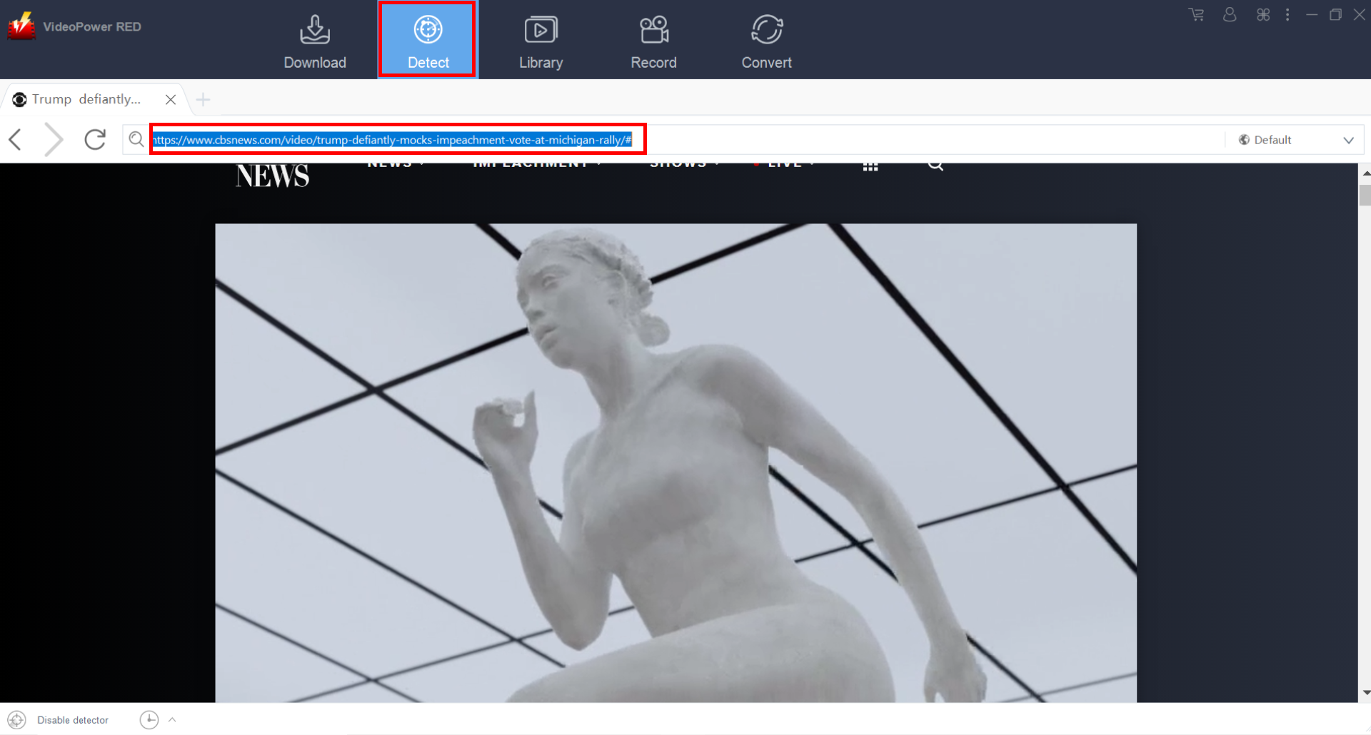 フラッシュビデオを保存, ビデオパワーレッド, 埋め込みブラウザ