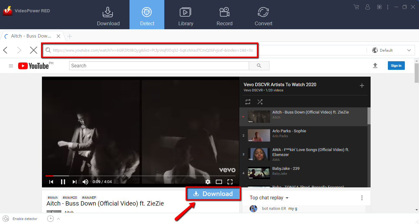  Vevo video downloader, video downloader, VideoPower RED, embedded browser
