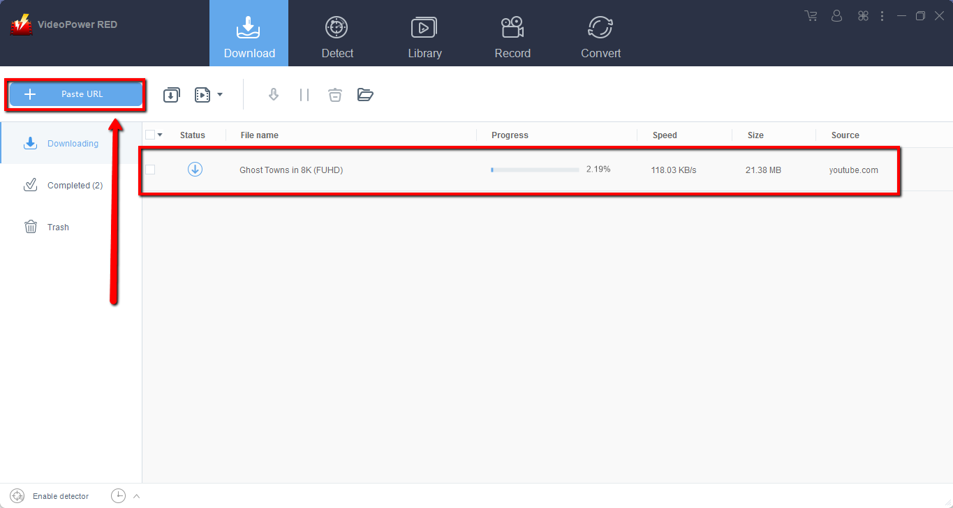 Video DownloadHelper, DownloadHelper alternative, VideoPower RED, paste and download