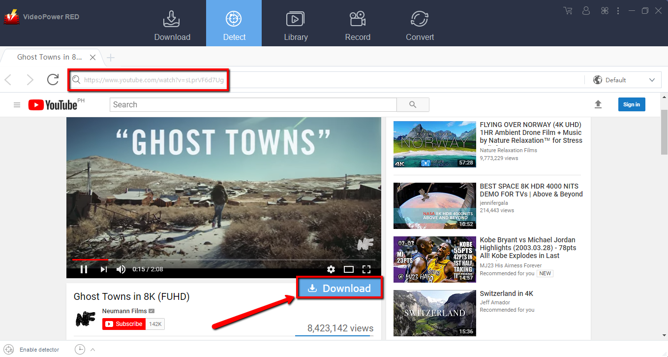 Video DownloadHelper, DownloadHelper alternative, VideoPower RED, embedded browser