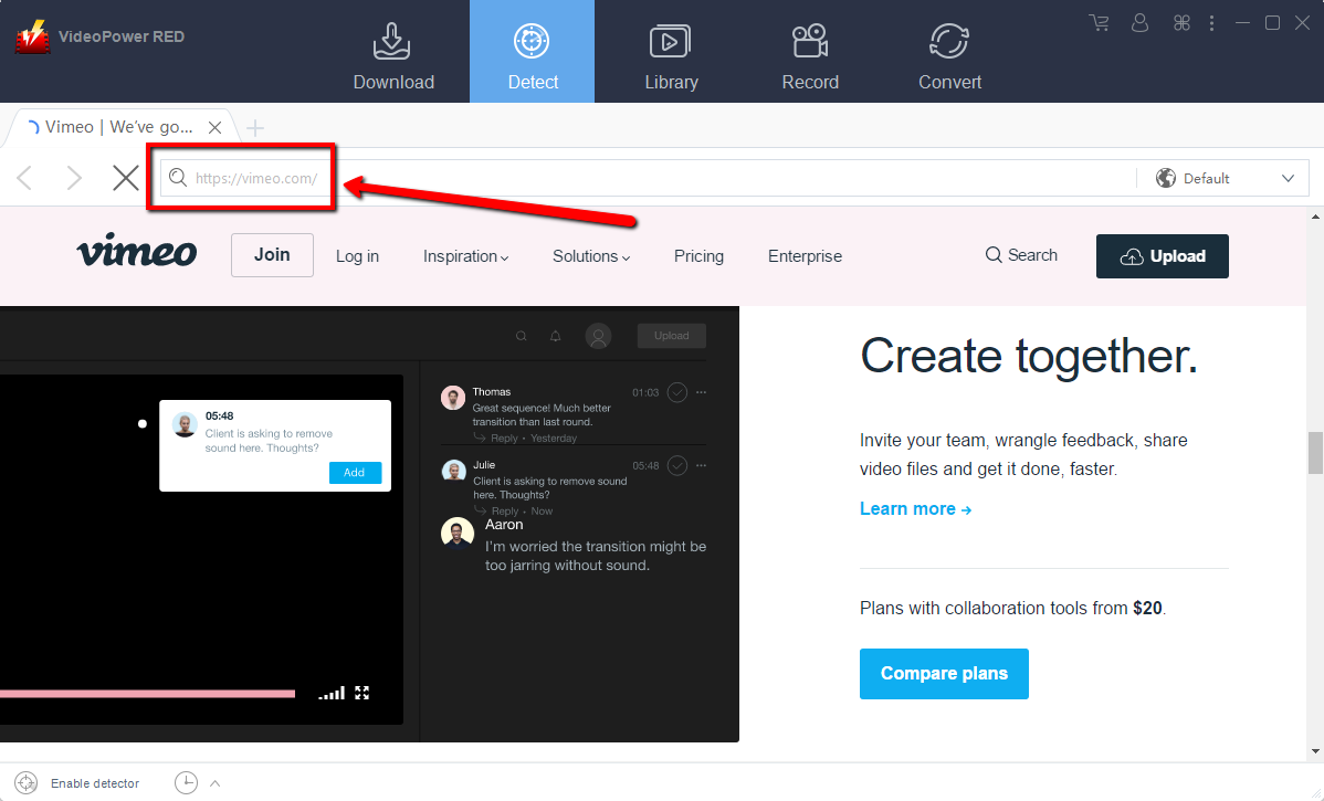 Chrome Vimeo video downloader, video downloader, embedded browser