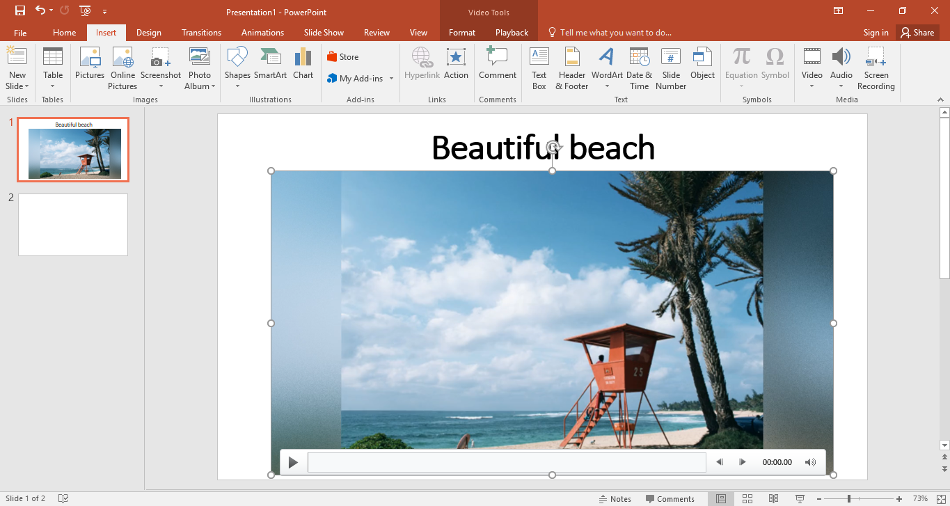 Insert YouTube Video in PowerPoint, video downloader, manage settings