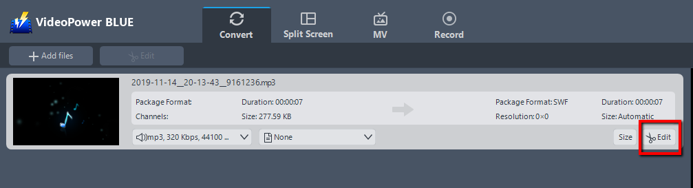 最高のオーディオコンバーター, ビデオパワーブルー, ファイルを追加