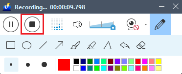 VideoPower BLUE Manual,Editing Toolbar Stop Button