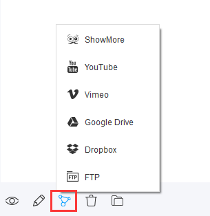 VideoPower GREEN,Upload Screencast Options