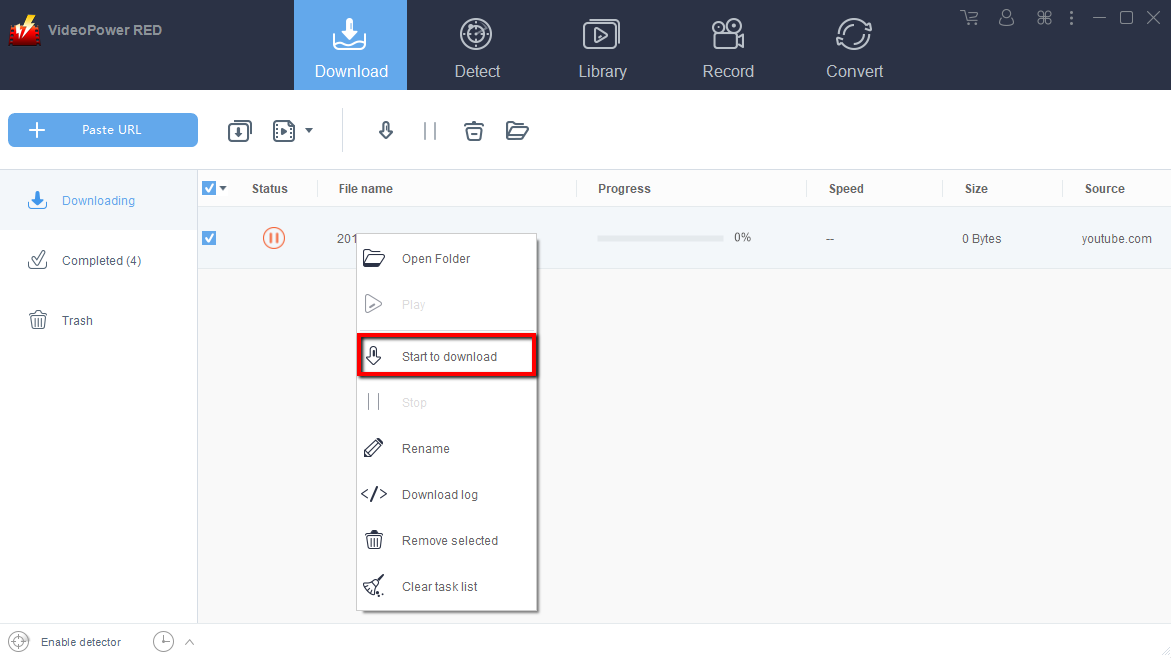 ビデオパワーレッド、ダウンロードエラーを修正