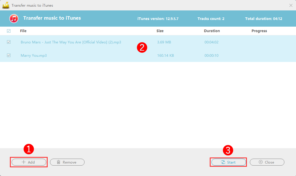 ビデオパワーイエローマニュアル、iTunesに音楽を転送