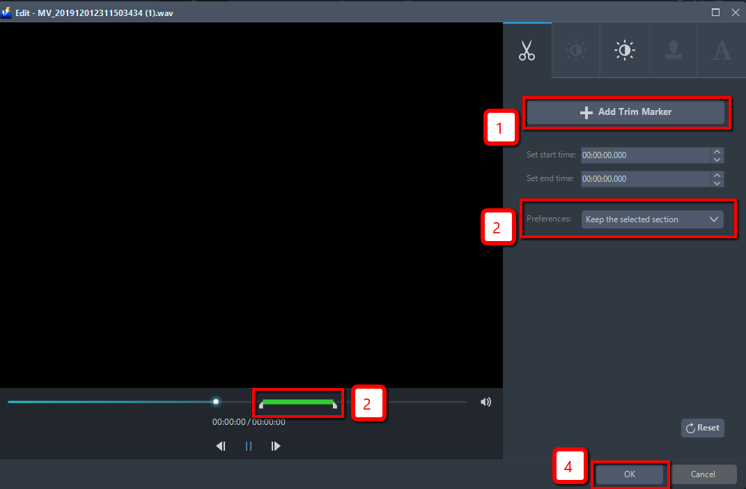 Best Video Converter Software, VideoPower BLUE, add trim