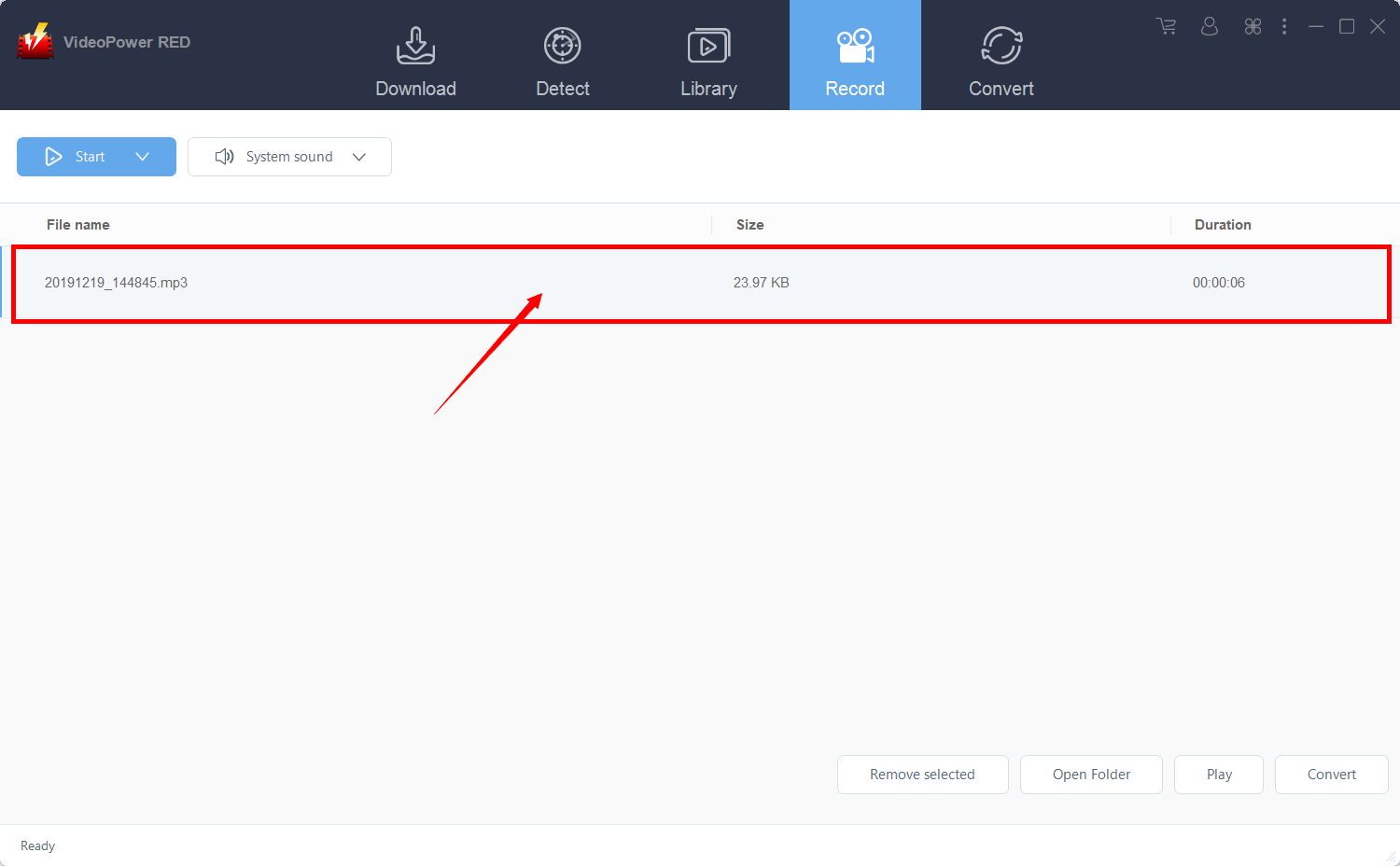 YouTube downloader, VideoPower RED, save recorded video